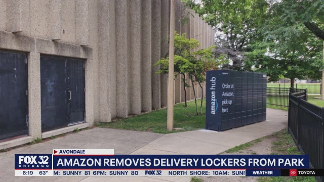 Amazon removes delivery lockers from NW Side park