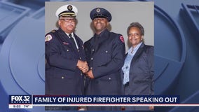 Family of Chicago firefighter wounded in mass shooting speaks out