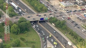 Car hit by bullets on Edens Expressway in Chicago