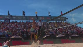 Beach volleyball taking over Oak Street Beach for AVP Chicago Open