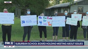 Suburban school board holds meeting amid concerns over lack of staff, student fights