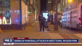 Several people shot with paintballs Tuesday in Wicker Park