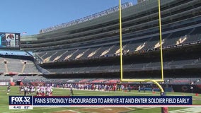 Chicago Bears urge fans to arrive early for the first home game of the season