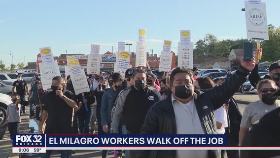 Chicago El Milagro workers walk off the job