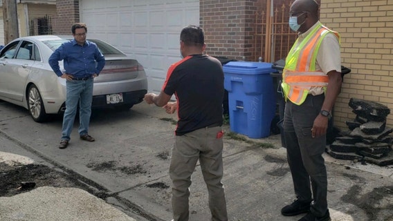 Chicago man takes pickax to speed bump behind home, faces $500 fine
