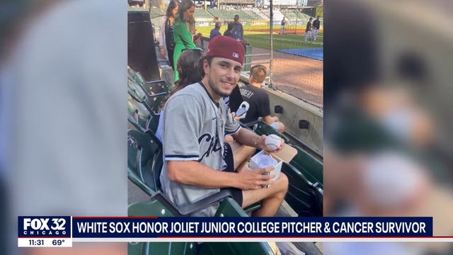 Chicago White Sox honor Joliet Junior College pitcher, cancer survivor