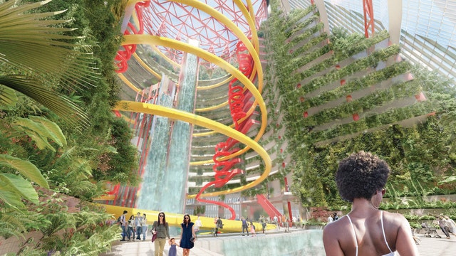 Who wants a waterslide park in downtown Chicago? Contest winners push new ideas for Thompson center