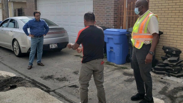 Chicago man takes pickax to speed bump behind home, faces $500 fine