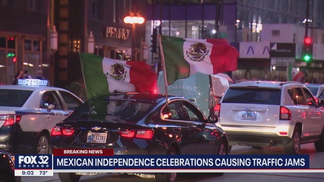 Mexican Independence Day celebrations create heavy traffic, road closures in downtown Chicago
