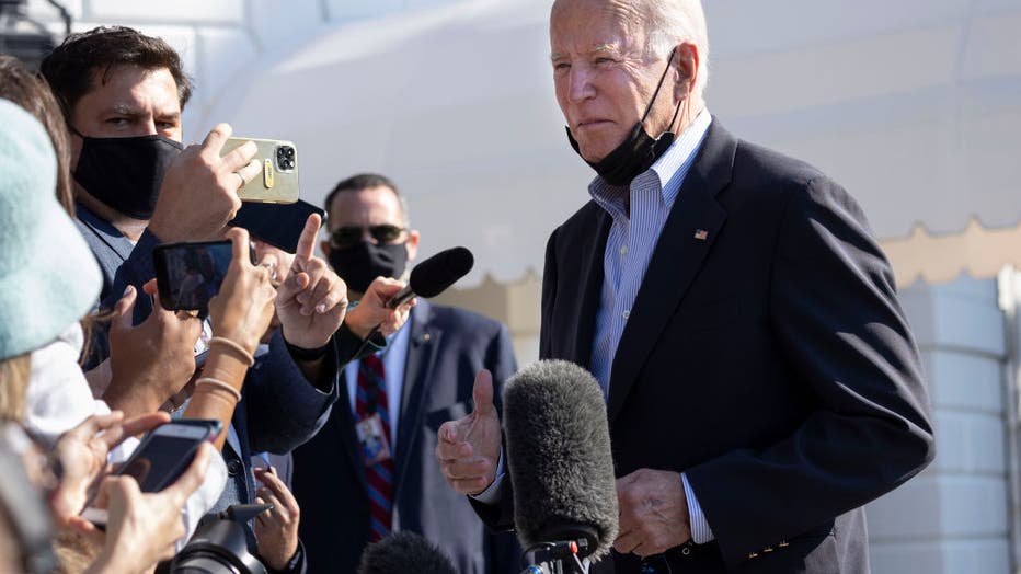 President Biden Departs The White House Enroute To Visit New Jersey And New York