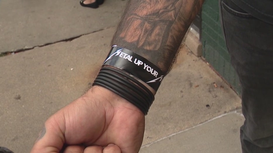 Metallica wristband on sale