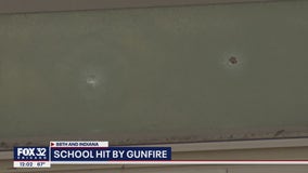 Bullet from drive-by shooting flies through window at Chicago elementary school, no one hurt