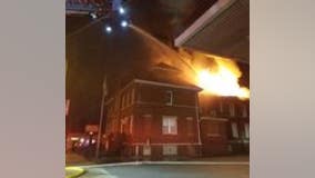 Fire burns through roof of church rectory in northwest Indiana