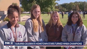 Chicago suburbs celebrate hometown stars turned WNBA champions