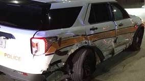 Drunk driver smashed into parked Illinois State Trooper's squad car, police say