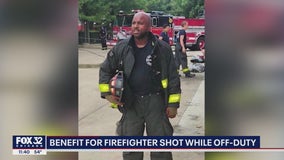 Fundraiser held for Chicago firefighter who was shot in the face last month