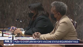 Push to overturn Lightfoot's vaccine status requirement fails