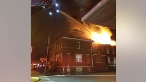 Fire burns through roof of church rectory in northwest Indiana