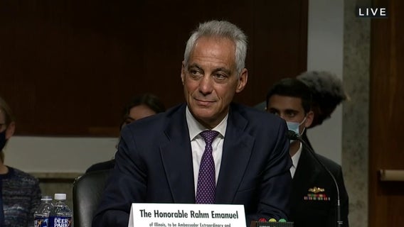 Former Chicago Mayor Rahm Emanuel testifies at confirmation hearing for Japanese ambassador post