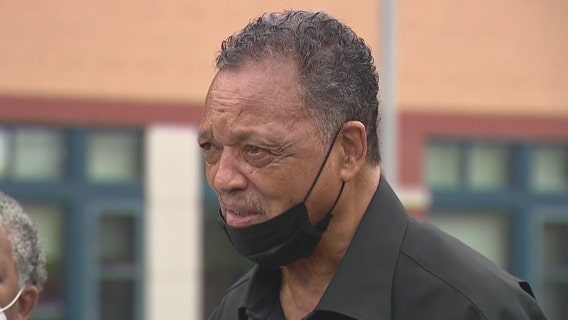 Rev. Jesse Jackson hospitalized after falling, hitting his head