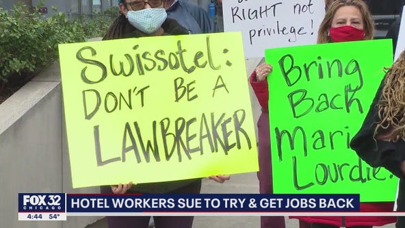Chicago hotel workers laid off due to pandemic suing to get their jobs back