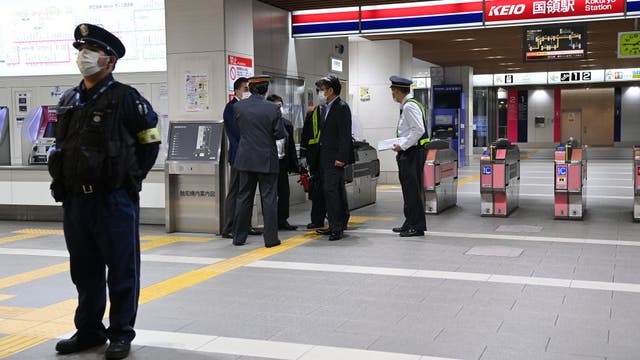 Tokyo train attack: 17 hurt after man goes on stabbing spree