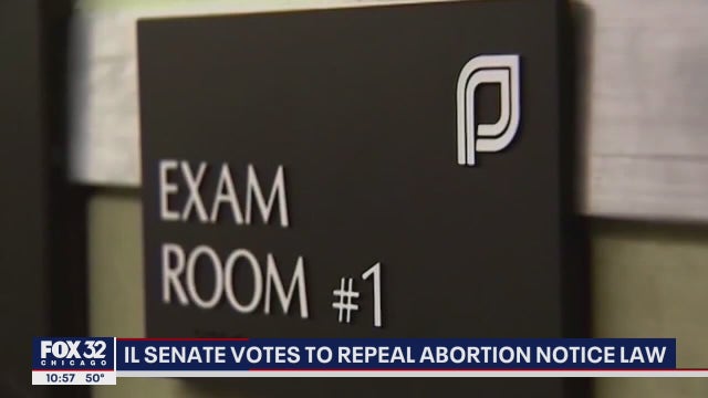 Illinois Senate votes to repeal law that requires girls under 18 to notify parents when seeking an abortion