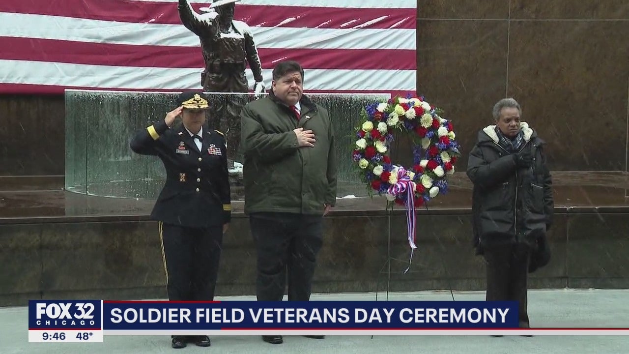 Veterans Day Chicago's Soldier Field hosting ceremony for veterans