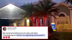 ‘A little too extreme’: Tampa family could face fines for putting Christmas lights up before Thanksgiving