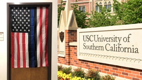 Defiant USC professor refuses to remove Blue Lives Matter flag from office door