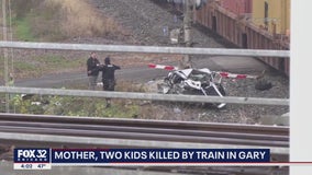 Two children and their mother killed when train hits car in Gary