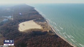 Mount Baldy in Indiana keeps slowly blowing inland