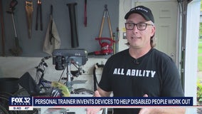 Illinois personal trainer invents devices to help disabled people work out