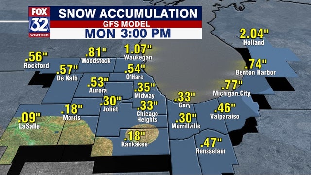 Watching for weekend snow system