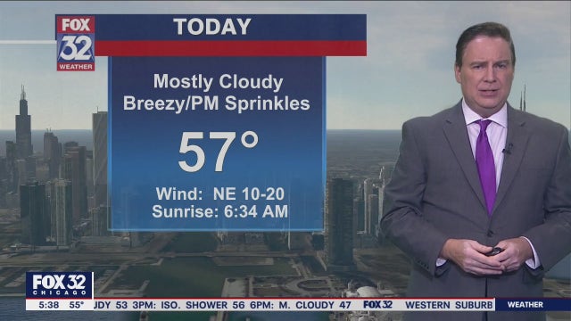 The Capcast: Temps to hang in the 50s Tuesday with occasional sprinkles