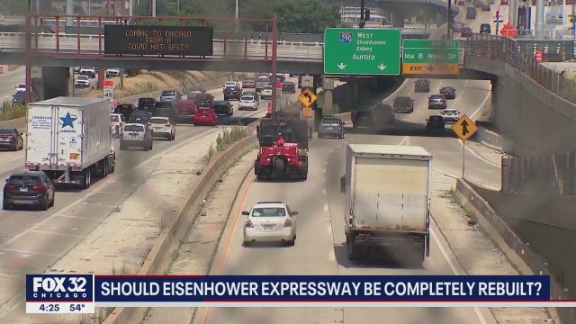 Illinois politicians call for completely rebuilding the Eisenhower Expressway