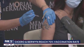 Cicero, Berwyn reach 70% vaccination rate