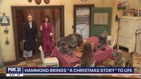 Hammond brings 'A Christmas Story' to life by displaying classic scenes from the movie