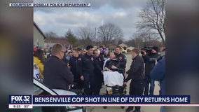 Bensenville police officer who was shot 9 times released from rehab center