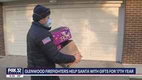 Glenwood firefighters drop off Christmas gifts to families in the community