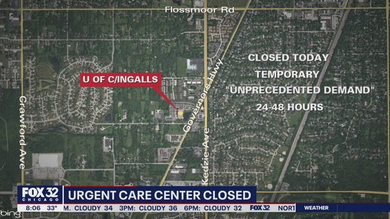 Urgent care facility in Flossmoor temporarily closes amid COVID-19 surge