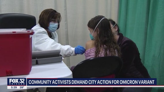 Chicago activists demand city take action against Omicron COVID-19 variant