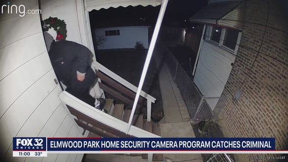 Elmwood Park police capture criminal breaking into home by utilizing surveillance camera program