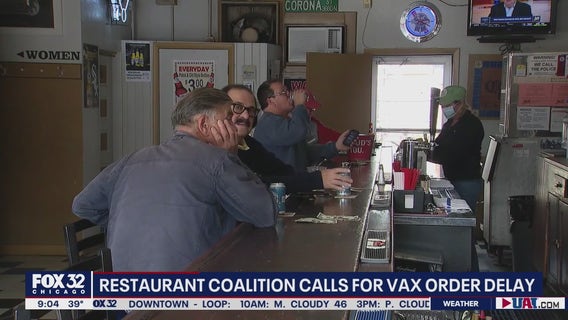 Chicago restaurant owners asking city to delay vaccine checks