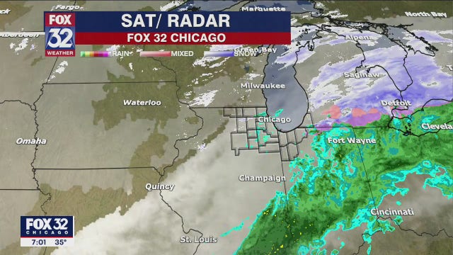 Temps in the upper 30s with possible wintery mix on Saturday
