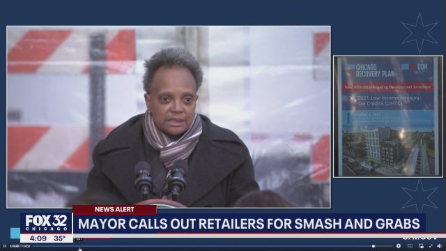 Lightfoot under fire for suggesting retail stores increase security to prevent smash-and-grabs