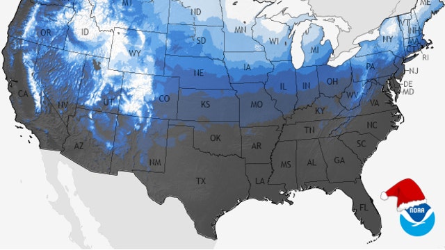 What is the probability of Chicago having a "White Christmas"?