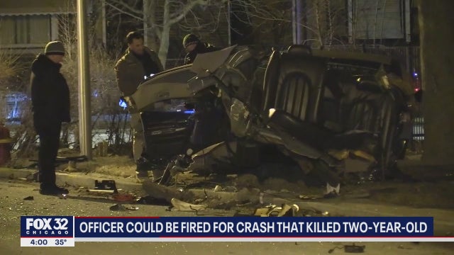 Chicago cop involved in crash that killed 2-year-old could be fired