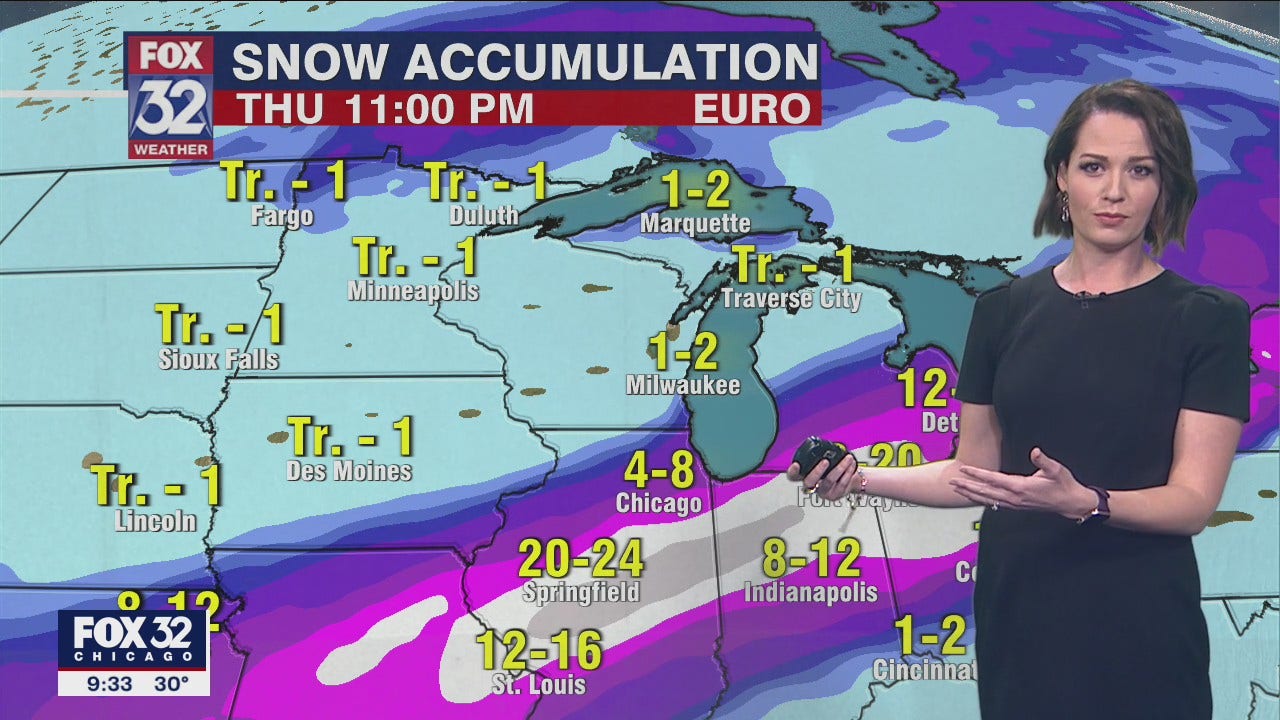 Forecasts uncertain as major winter storm approaches Chicago