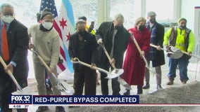 Lightfoot, city leaders celebrate completion of CTA bypass project